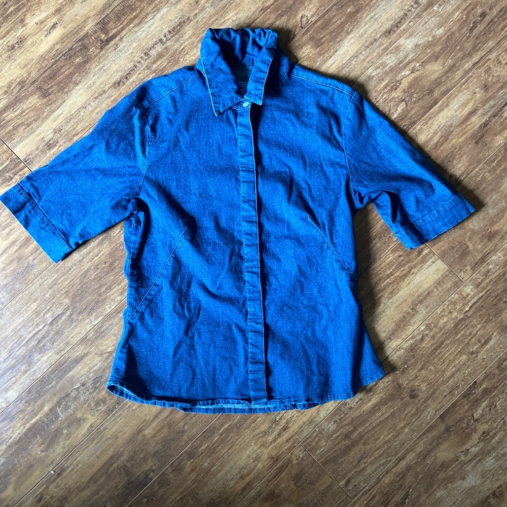 French dressing denim button up
